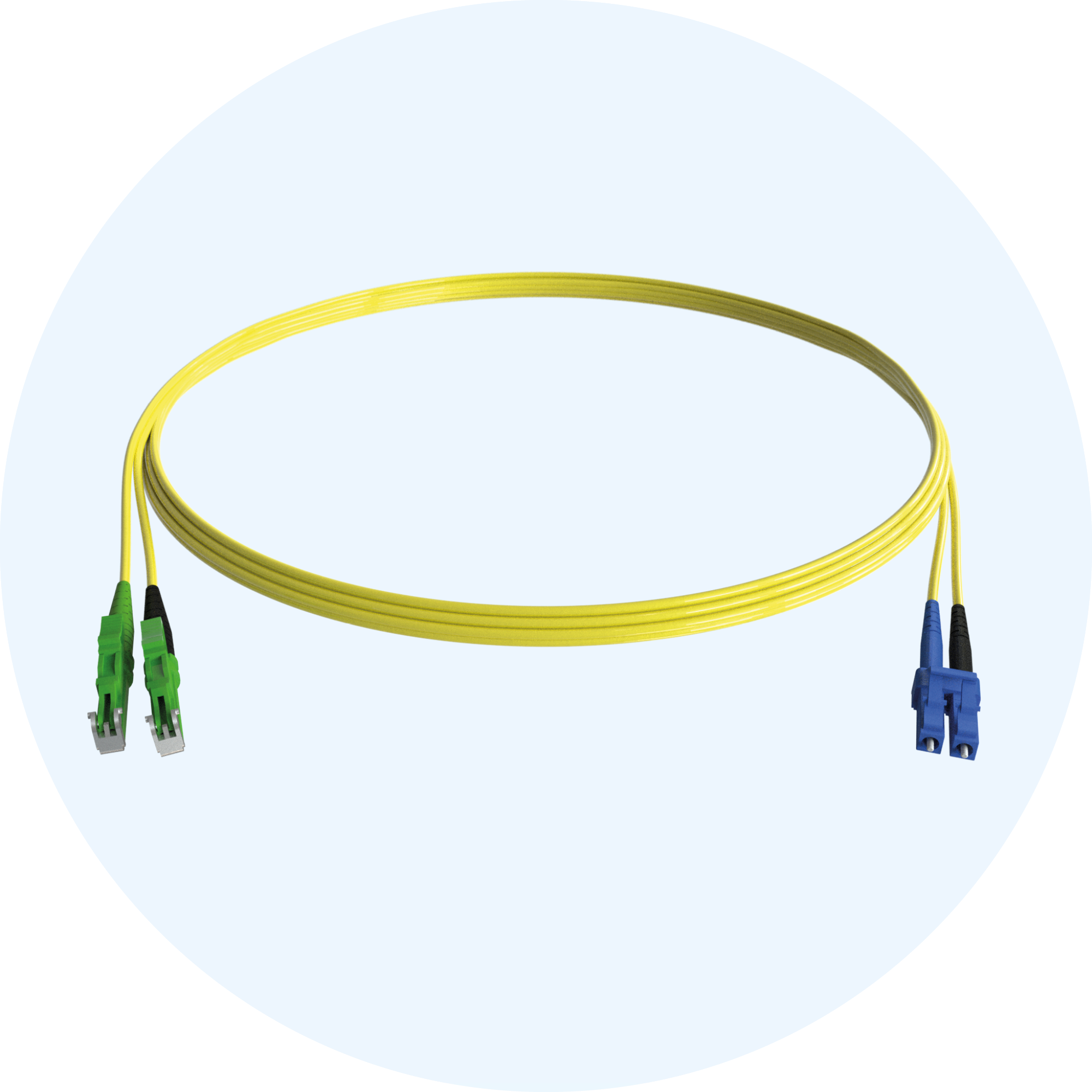 Câble de raccordement à fibres optiques