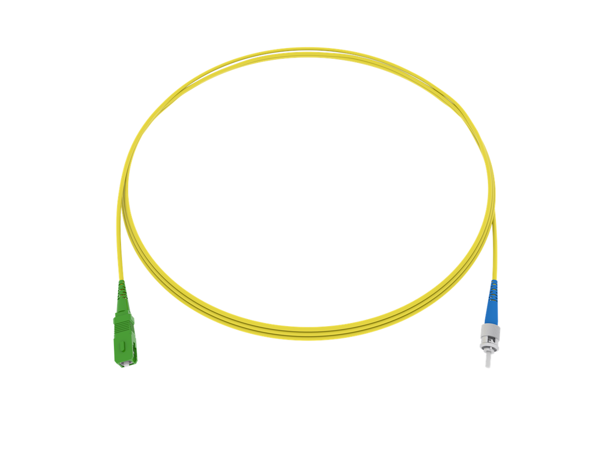 Cordon de bra. CCM simplex 1x1.7mm 9/125 G657A2 YE