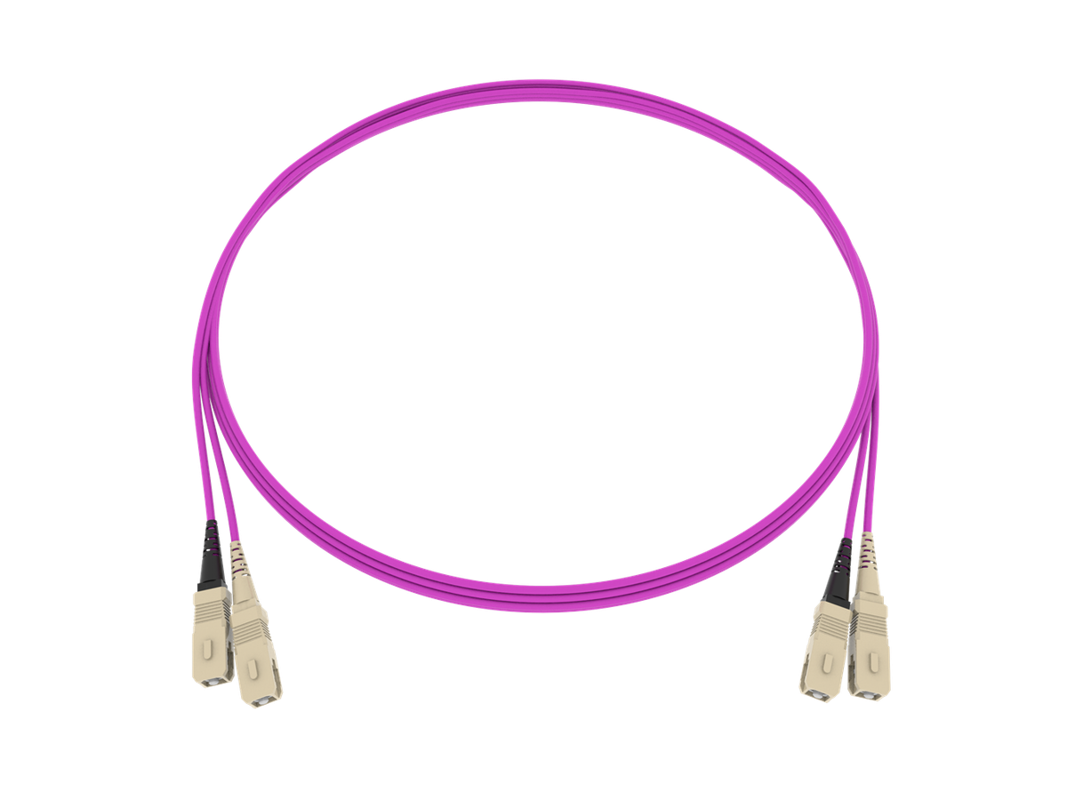 LWL Patchkabel Fig.8 2x1.7mm 50/125 OM4 MA