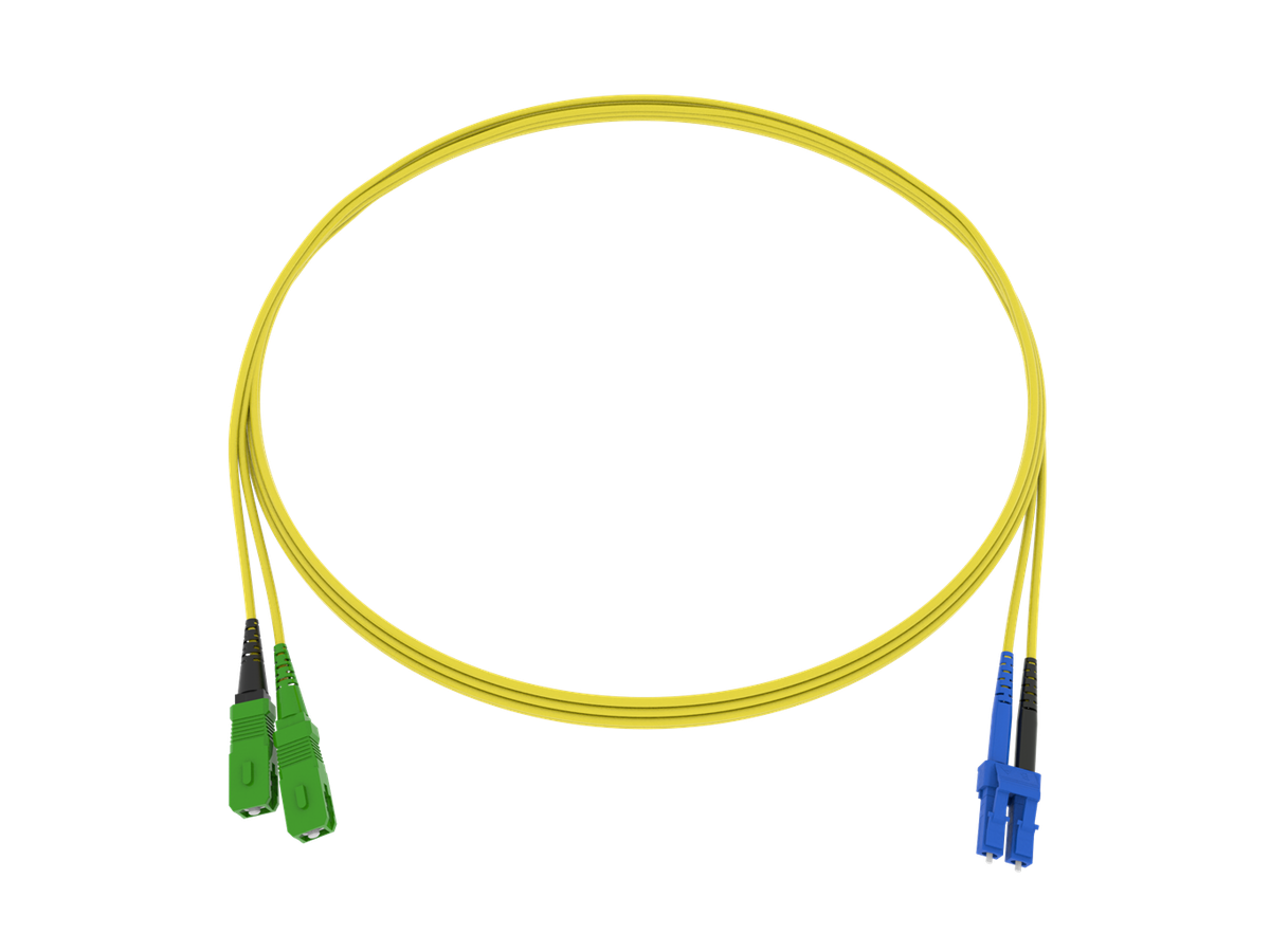 LWL Patchkabel Fig.8 2x1.7mm 9/125 G657A2 YE