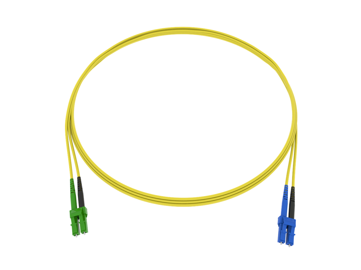 Cordon de bras. FO Fig.8 2x1.7mm 9/125 G657A2 YE