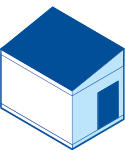 FiberCUBE® POP-Station Exemple de toit en appentis