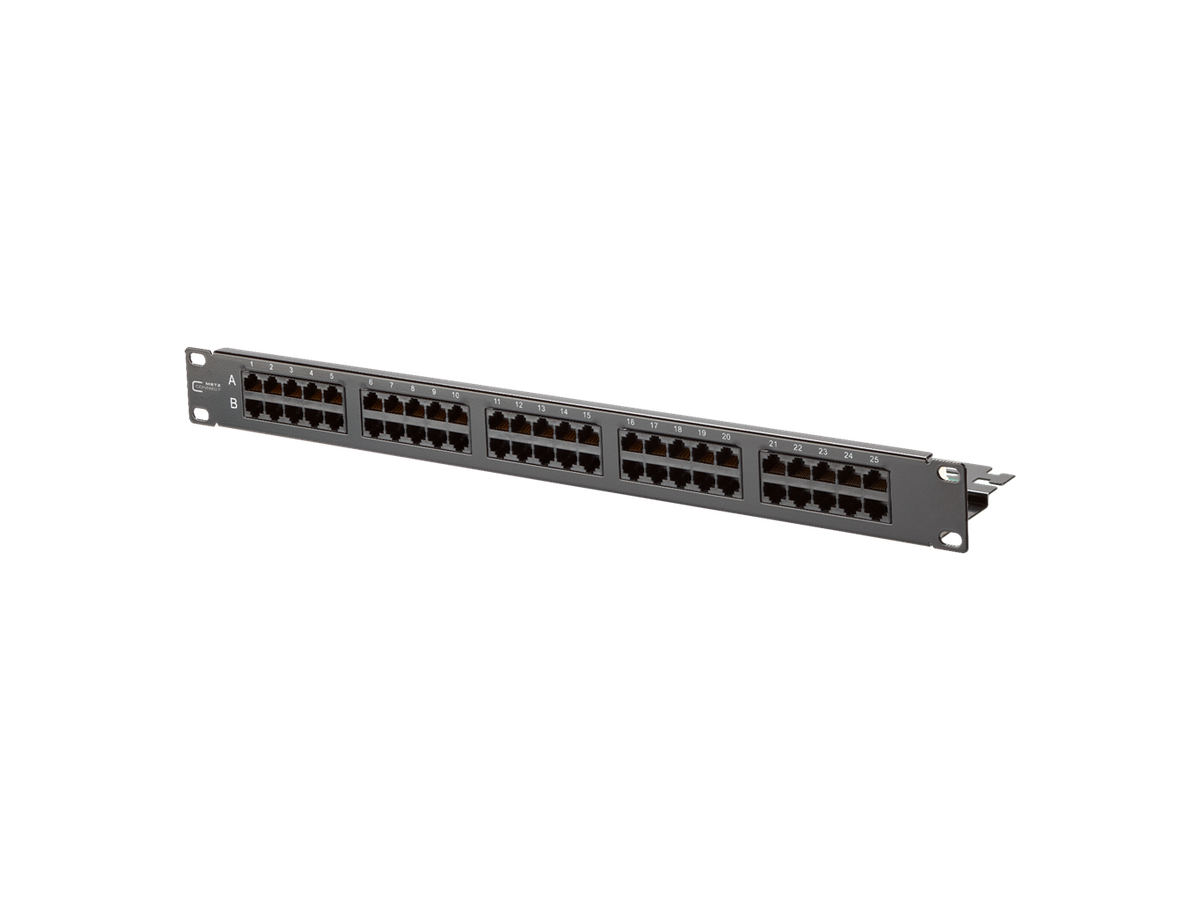 Copper-T Patchpanel 1HE Voice 50 Port BK