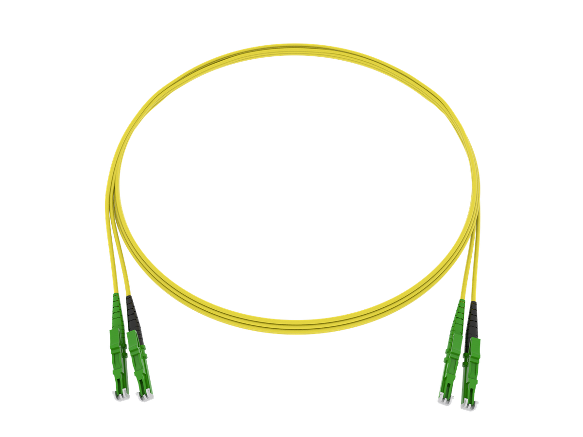Cordon de bras. CCM Fig.8 2x1.7mm 9/125 G657A2 YE