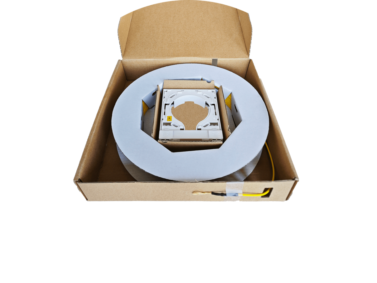 FTTH AP Anschlussdose weiss, Squeeze