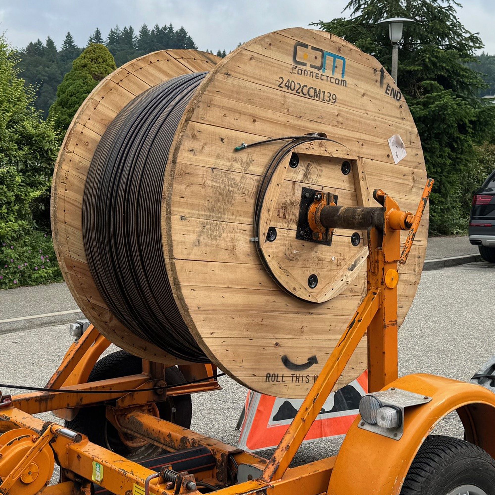 Bobine mit Kabel der Connect Com AG