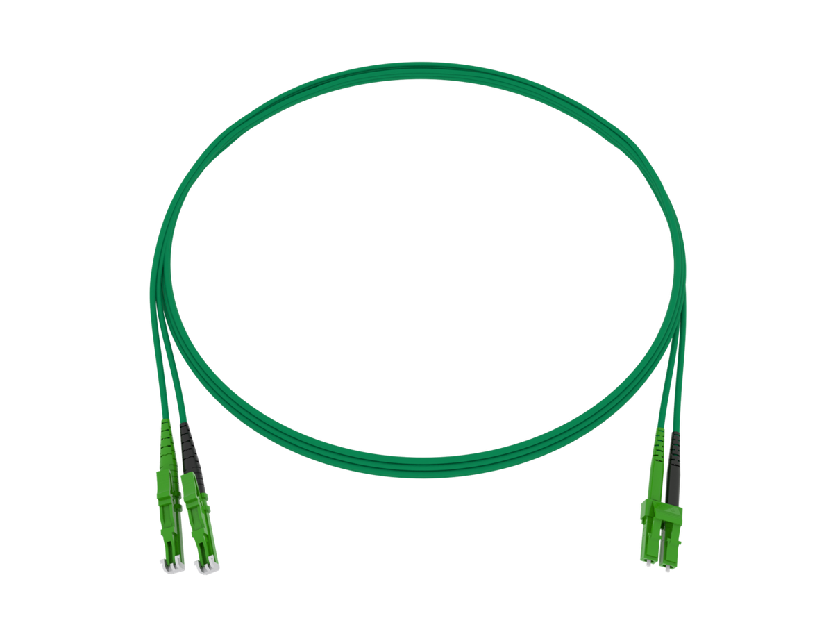 Cordon de bras. CCM Fig.8 2x1.7mm 9/125 G657A2 GN