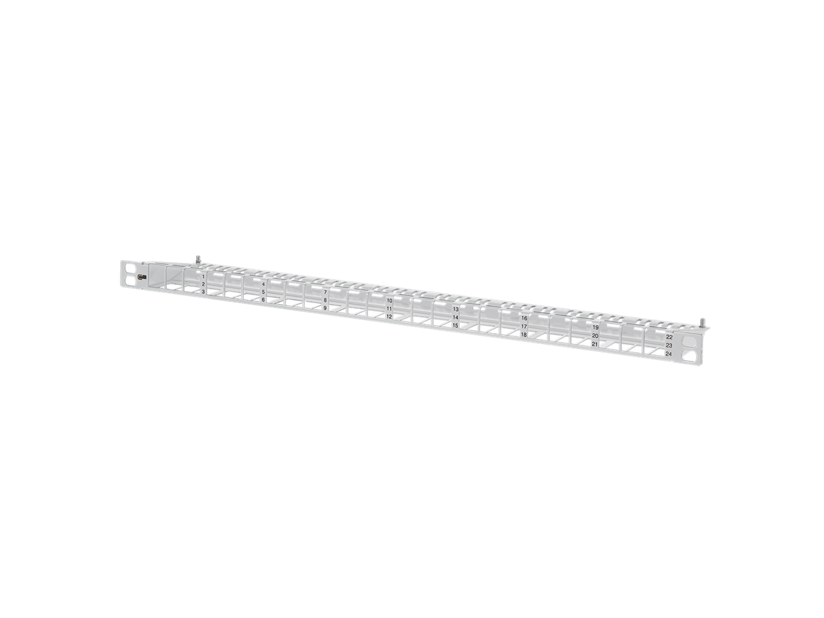 Copper-T Patchpanel 0.5HE 24x RJ45 UTP leer GY