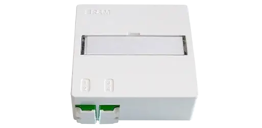 Prise de raccordement FTTH AP/UP blanc R&M