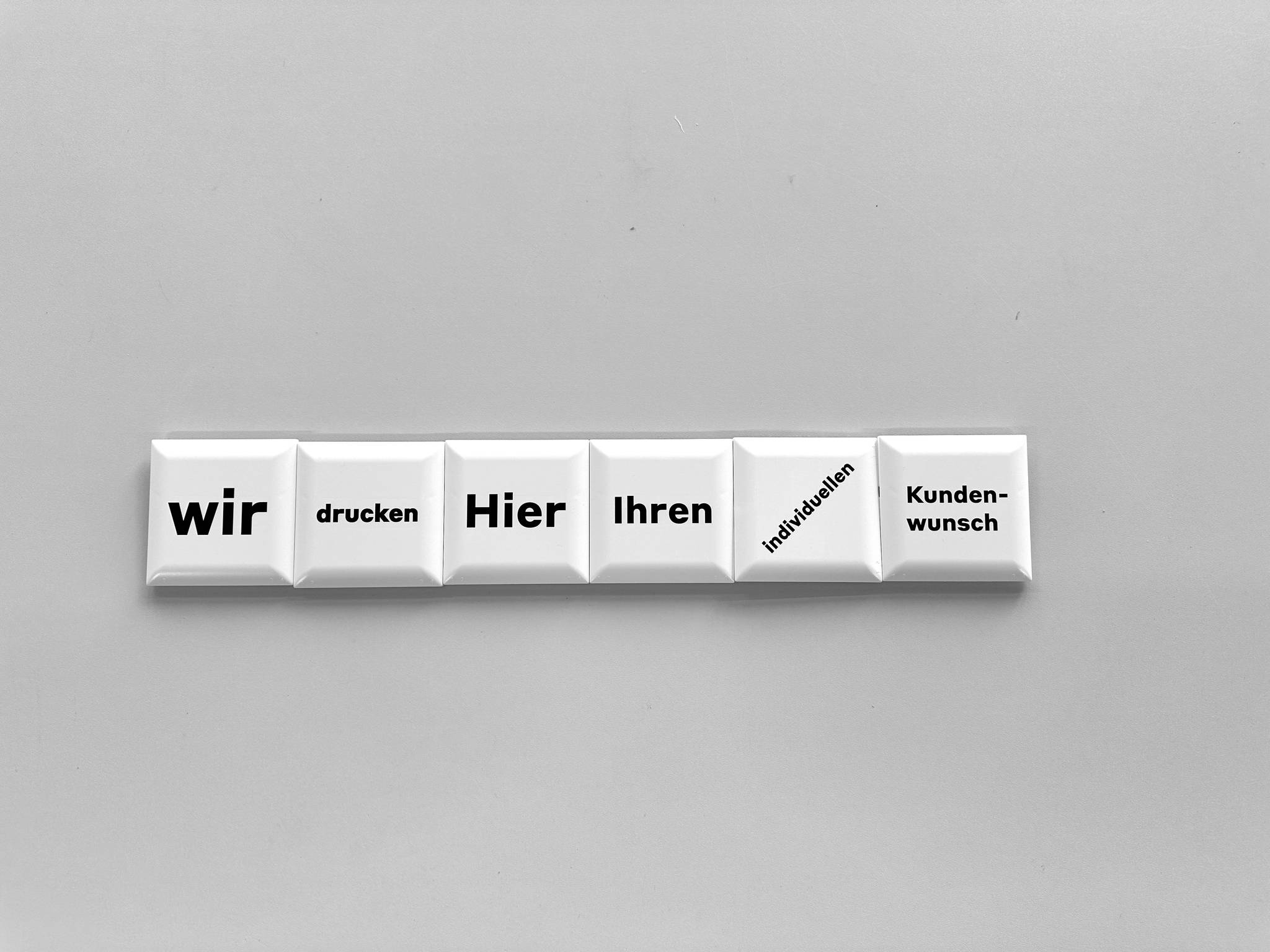Anschlussdose bedruckt