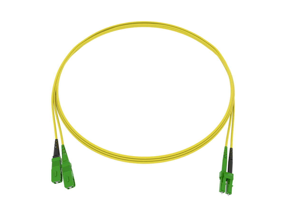 LWL Patchkabel Fig.8 2x1.7mm 9/125 G657A2 YE