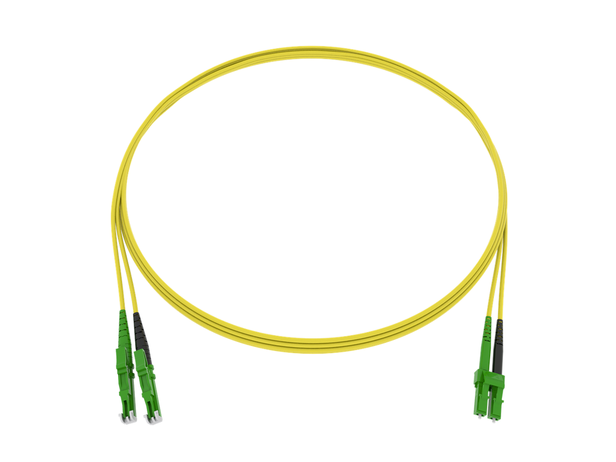 Cordon de bras. CCM Fig.8 2x1.7mm 9/125 G657A2 YE