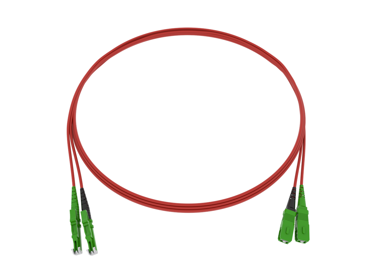 Cordon de bras. CCM Fig.8 2x1.7mm 9/125 G657A2 RD