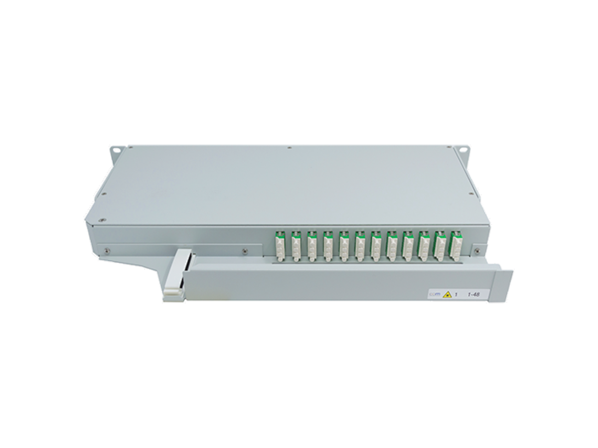 CCM Patchpanel 1HE SLITE Basic links Fanout