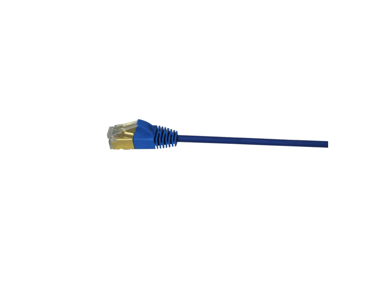 Patchkabel Slim 4P LS0H Cat6A STP BL