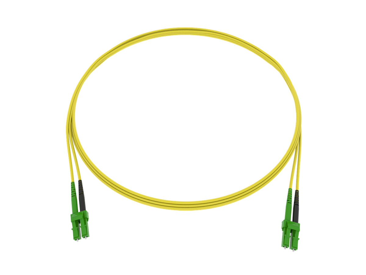 Cordon de bras. CCM Fig.8 2x1.7mm 9/125 G657A2 YE