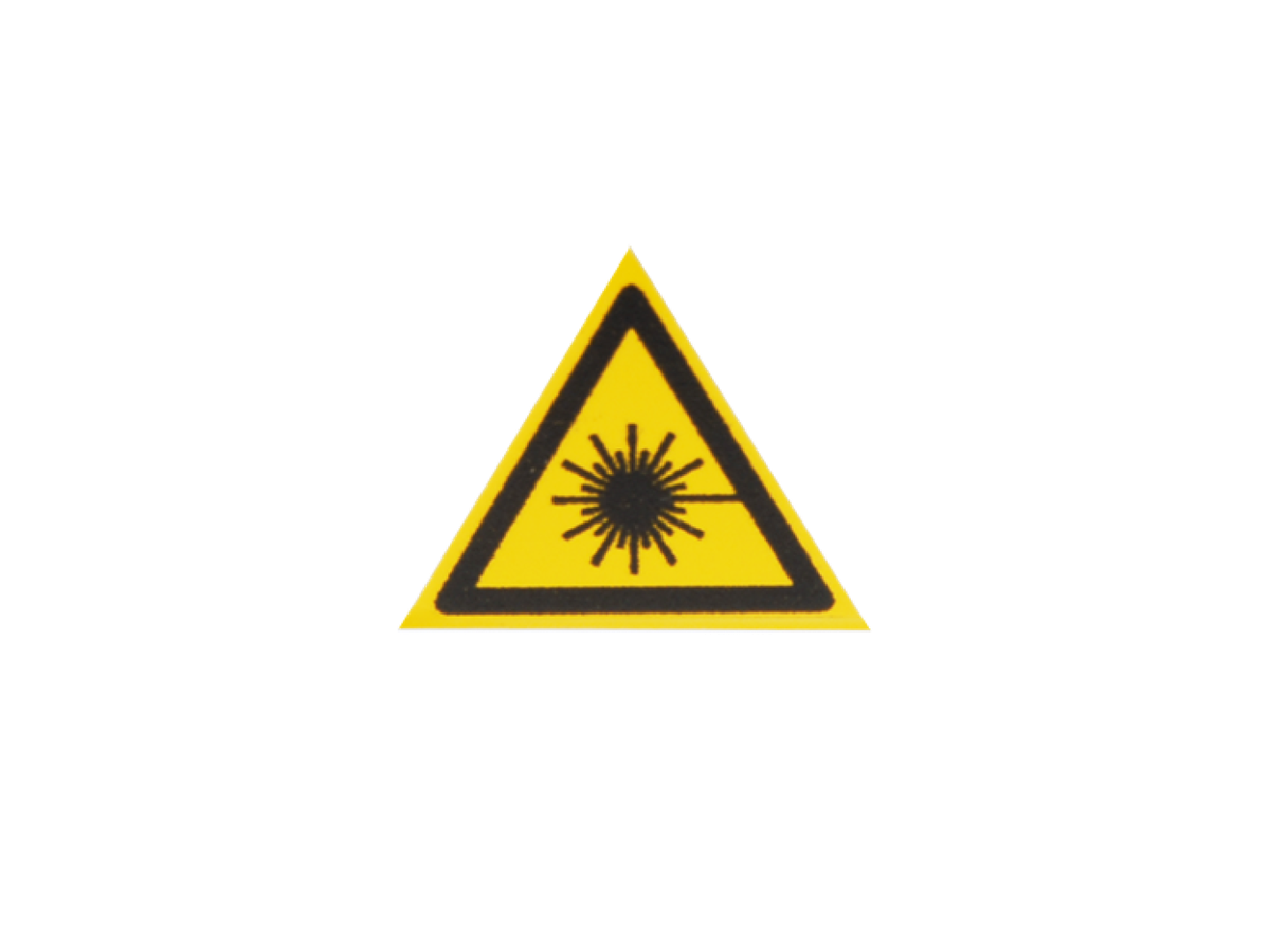 Laserkennzeichnung Warnung vor Laserstrahl 2.5cm
