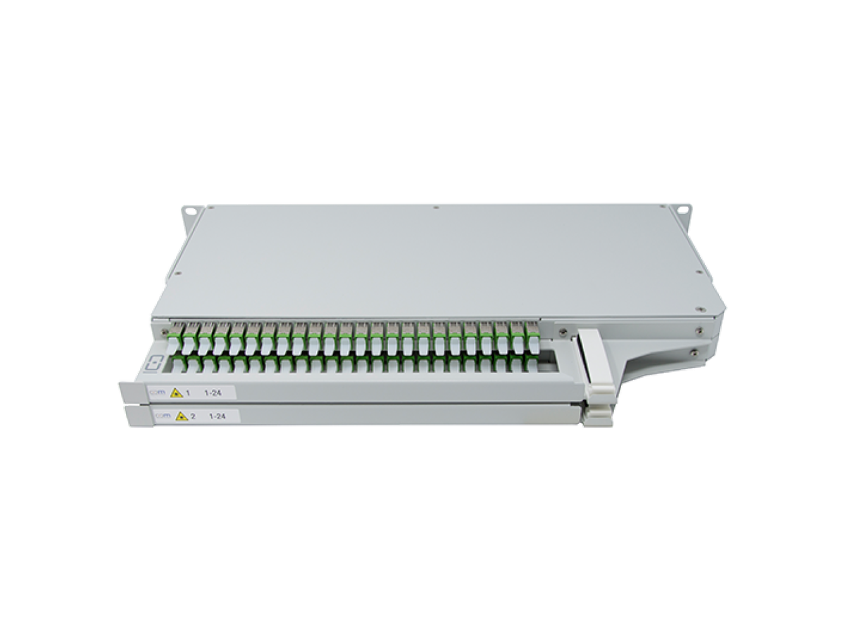 CCM Patchpanel 1HE SLITE PRO rechts Fanout