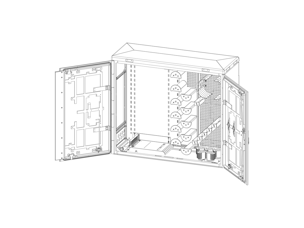 KVZ CCM Armoire de rue UNI 11 / 998 / 400 ODF