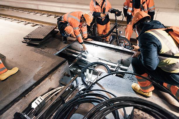 Bauarbeiten Ceneri Basistunnel