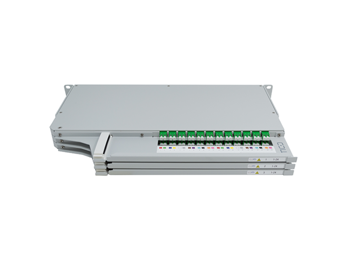 CCM Patchpanel 1HE SLITE HD links Fanout