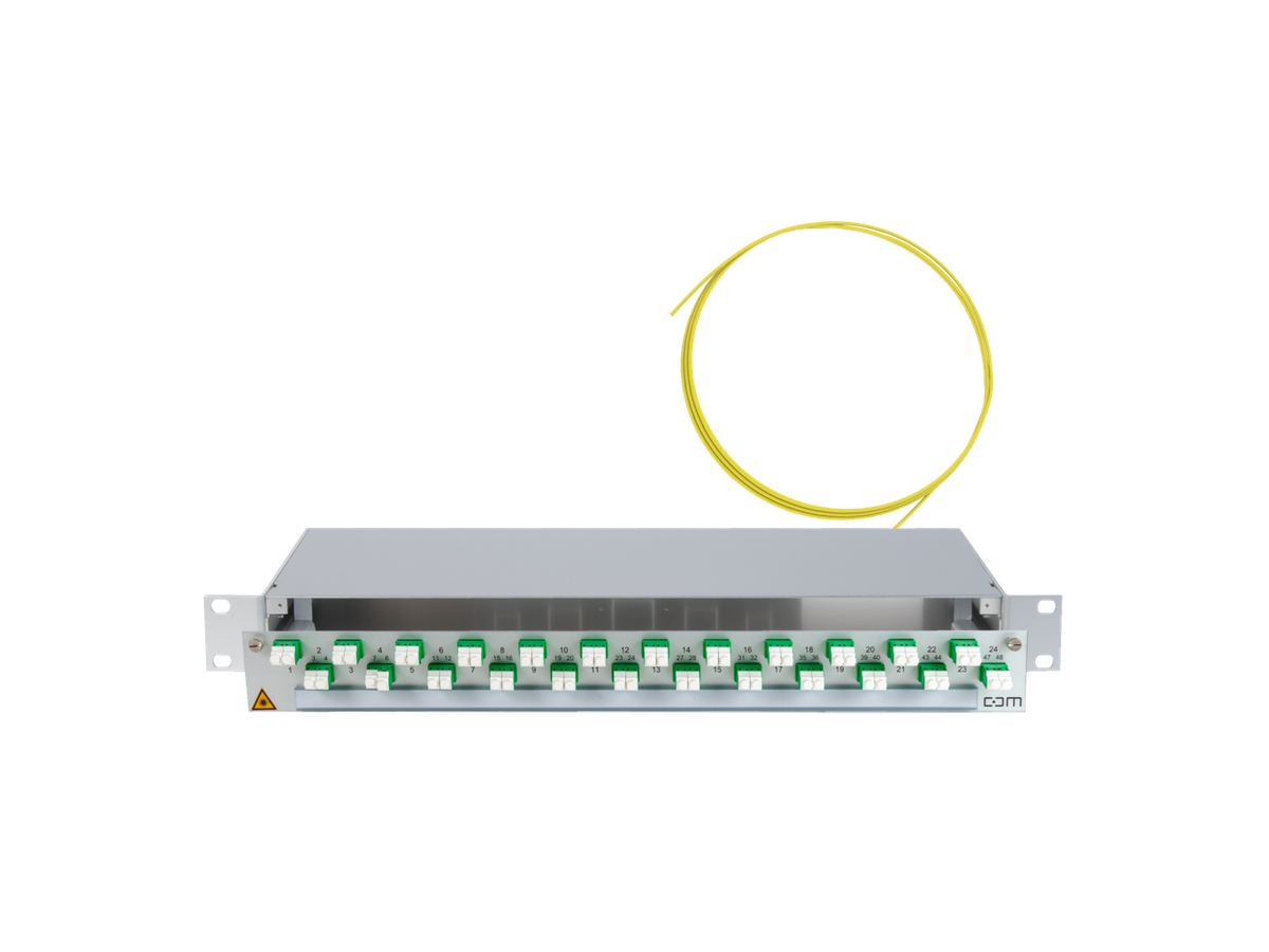 CCM SpiderLINE Patchpanel 1HE Alu PRO mit Fanout