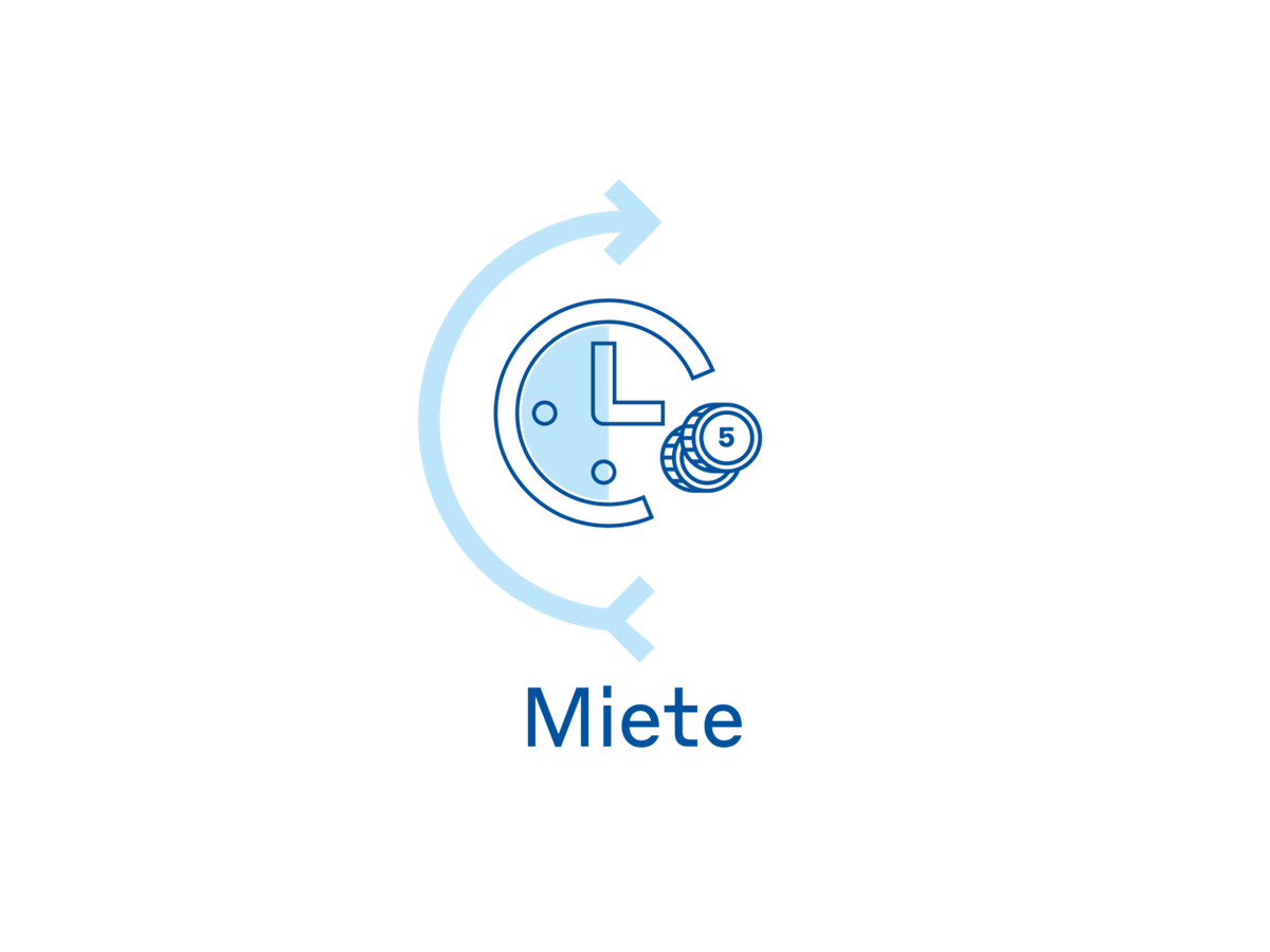 Miete pro Woche für Set mobile Anwendung