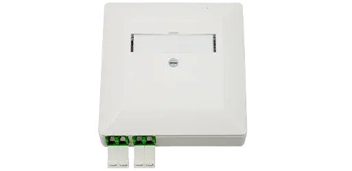 Boîtier de raccordement FTTH AP blanc R&M